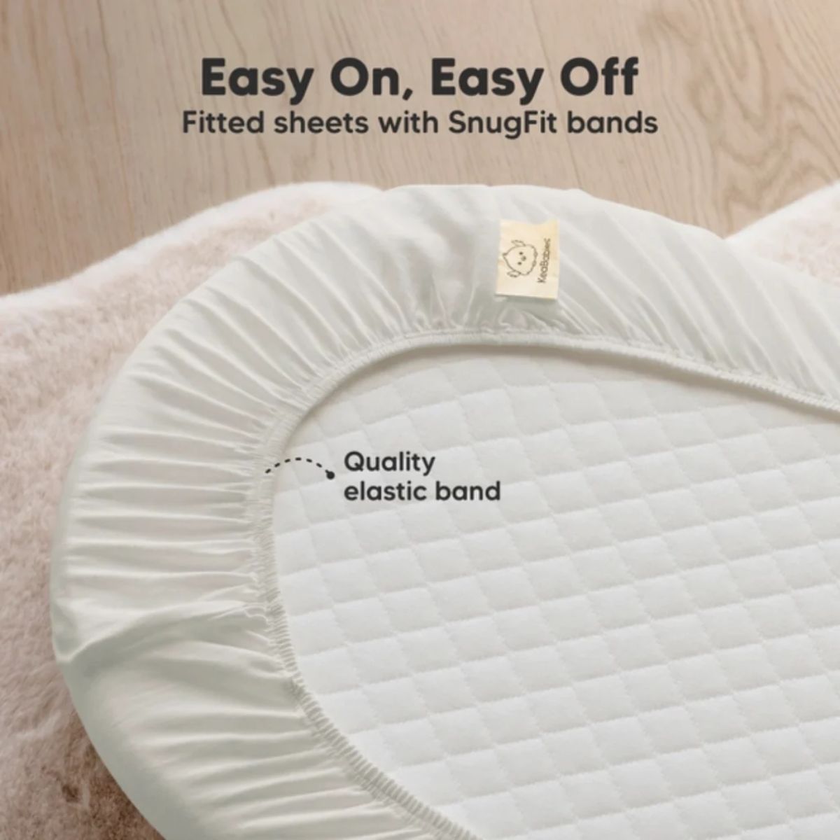 KeaBabies Soothe 2-Pack Fitted Bassinet Sheets Universal - Sage - Secure and Snug Fit